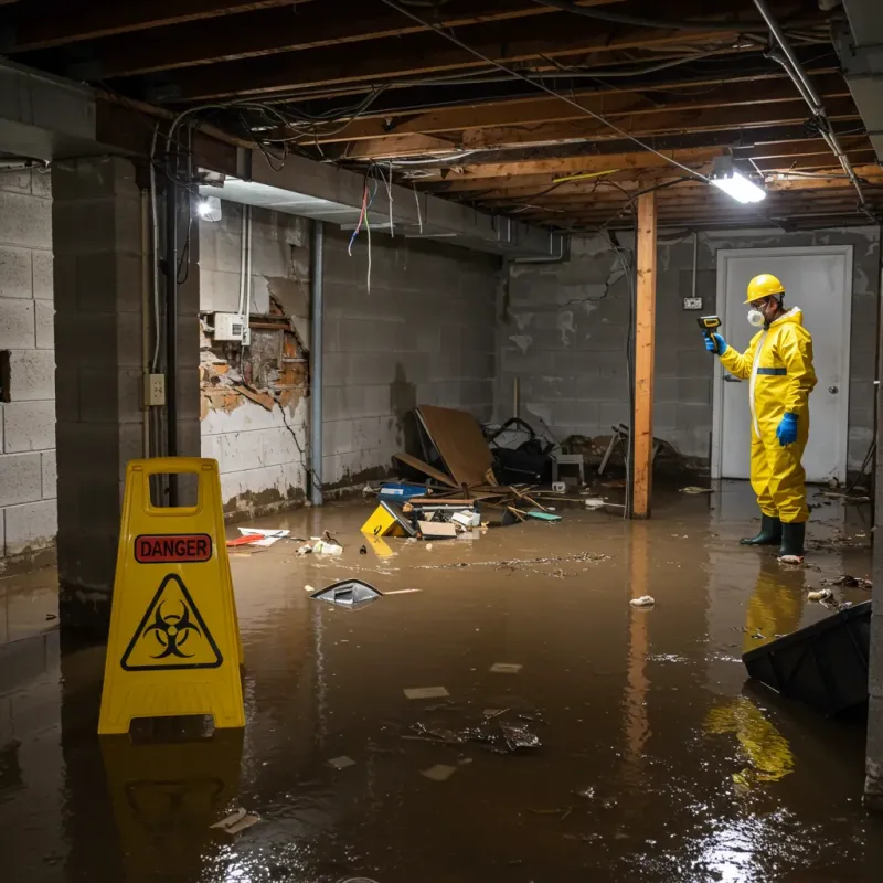 Flooded Basement Electrical Hazard in Vancouver, WA Property